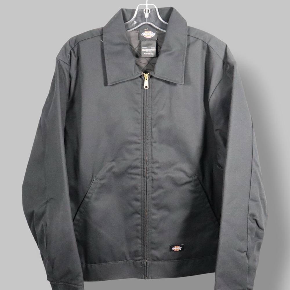 Dickies Eisenhower Style Work Jacket Black XL NWT Zip Up Workwear